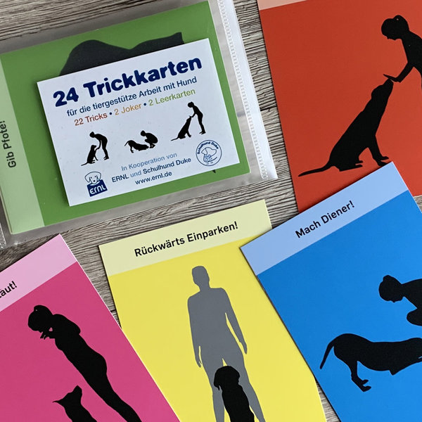Trickkarten für Schul- und Therapiehunde