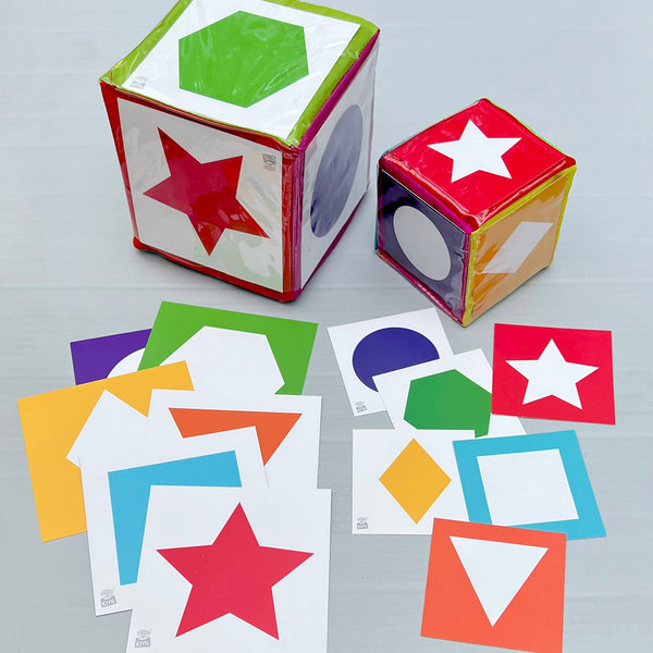 Formen und Farben – Einsteckkarten für Pocket Cube